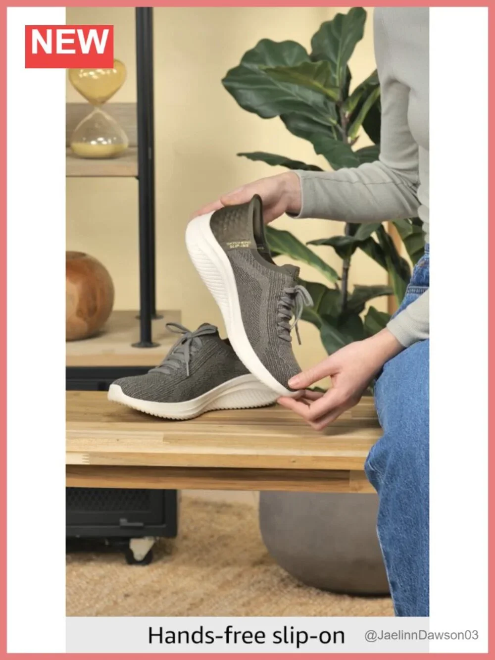 Skechers Slip-On Sneakers with Memory Foam Ultra Flex 3 Knit